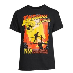 Mens Indiana Jones Short Sleeve Graphic Tee